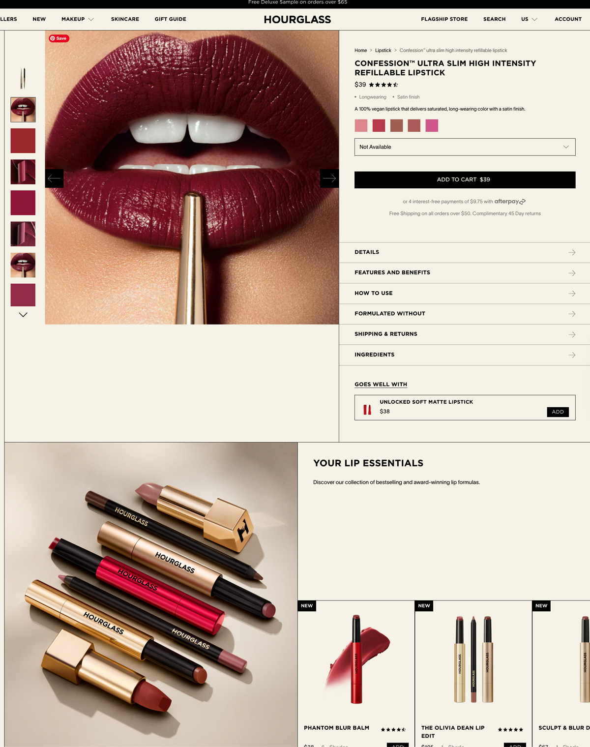 Hourglass Cosmetics, Confession™ Lipstick - frame 6