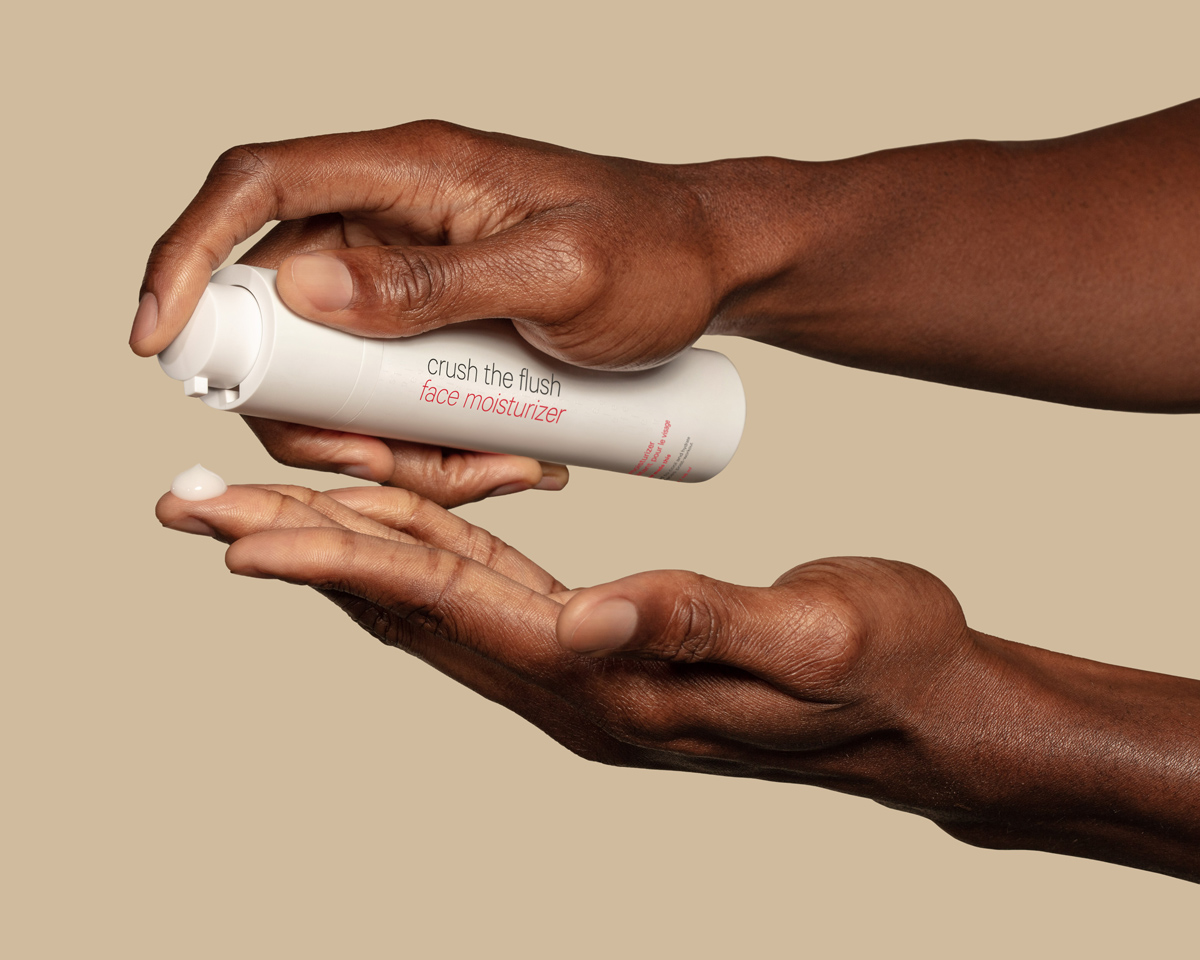 Lululemon Selfcare, moisturizer held in hand